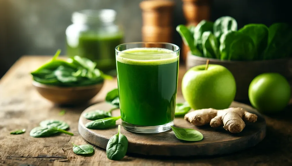 Grön energi: recept på spenat- och äppeljuice